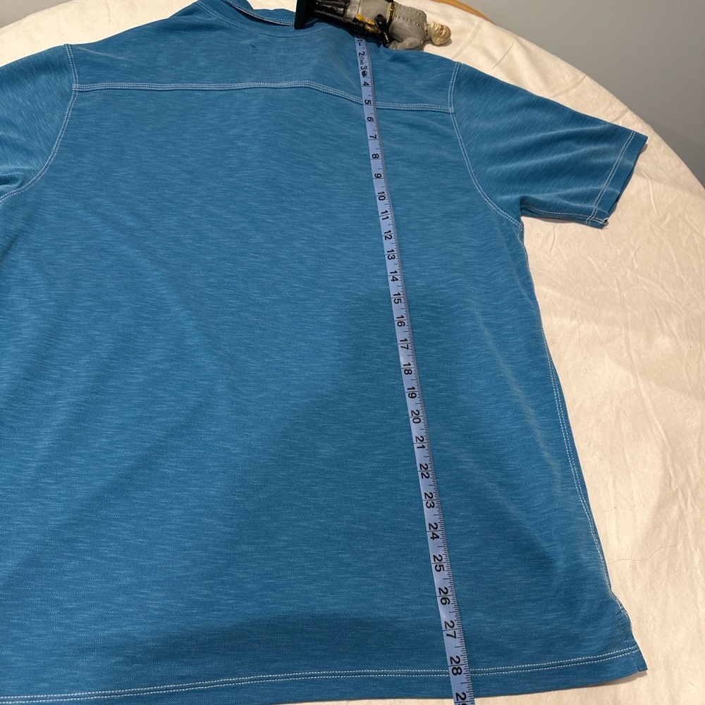 Tommy Bahama Men’s Blue Polo Shirt Size L Cotton Blend Casual Resort Golf - Picture 5 of 5